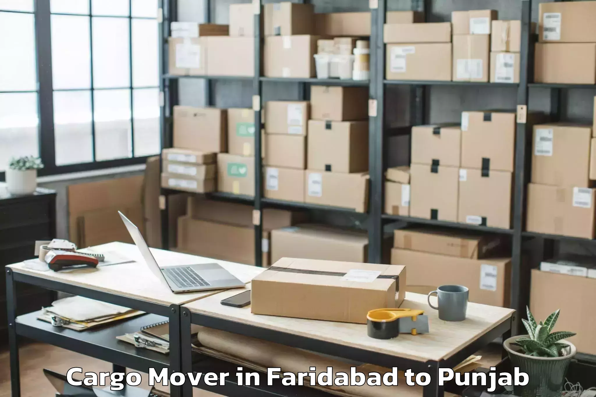 Faridabad to Garhshankar Cargo Mover Booking